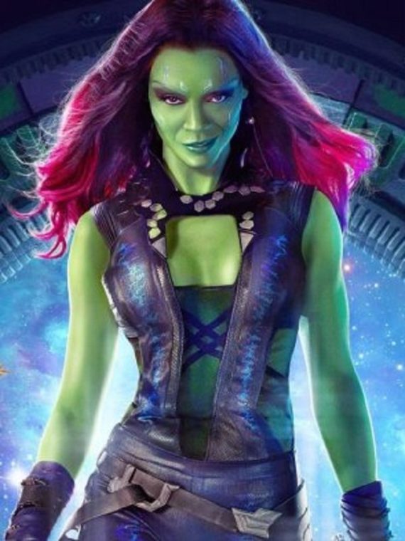 Zoe Saldana Guardians of The Galaxy Stylish Vest