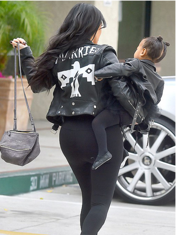 Kim Kardashian 2015 Married Leather Black Jacket