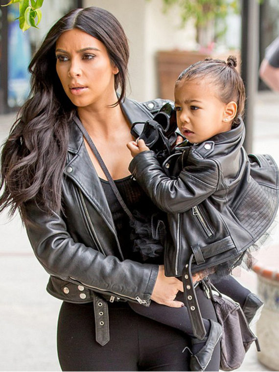 Kim Kardashian 2015 Married Leather Jackets