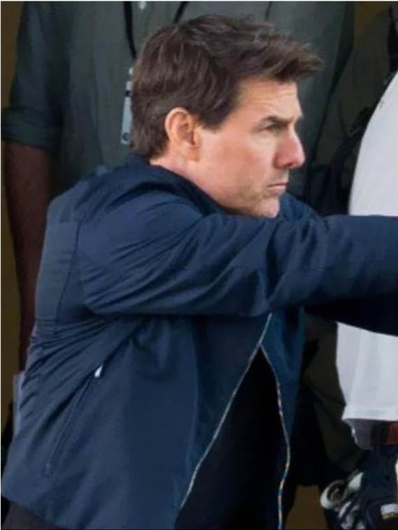 Latest Mission Impossible 6 Tom Cruise Blue Cotton Jacket