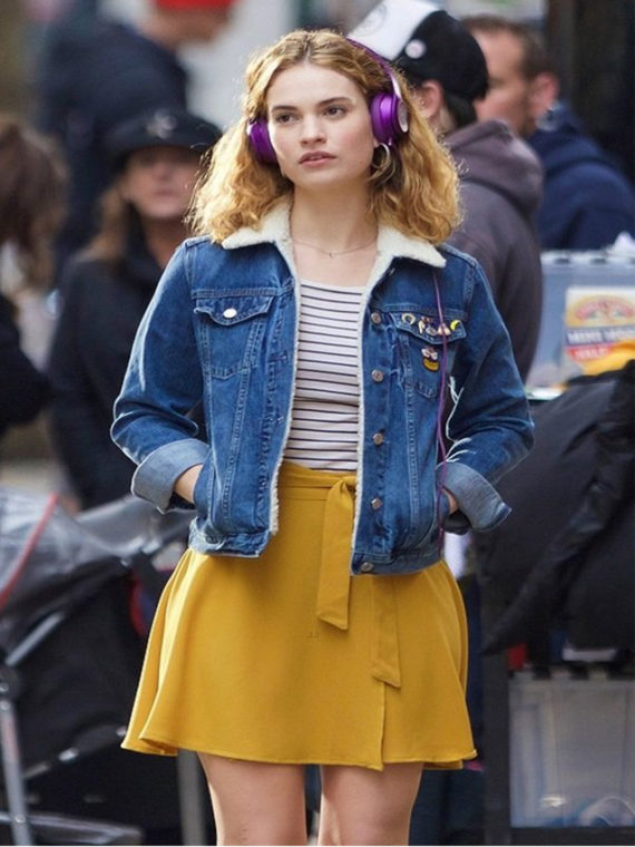 Lily James Baby Blue Jacket