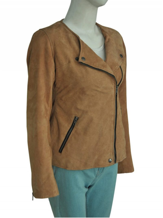 Linda Cardellini Dead to Suede Brown Jacket