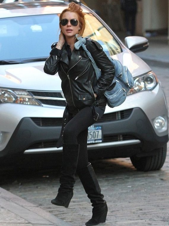 Lindsay Lohan Motorcycle Jacket