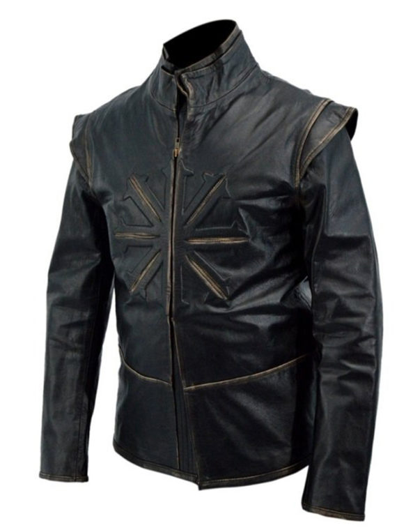 Luke Evans Dracula Untold Black Leather Jacket