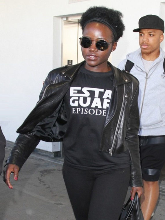 Lupita Nyong’o Star Wars Leather Jacket