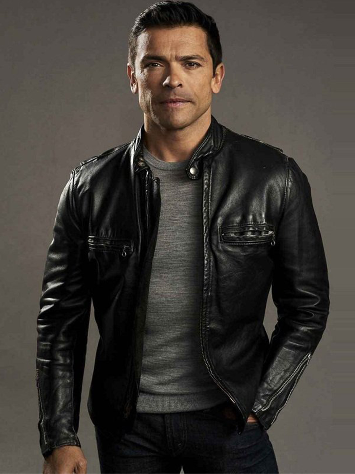 Mark Consuelos Riverdale Black Leather Jacket