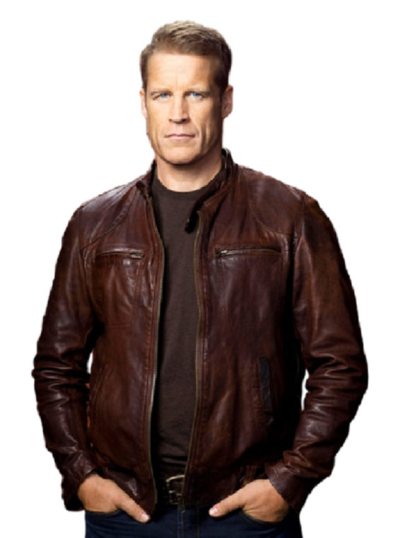 Mark Valley Human Target Brown Jacket