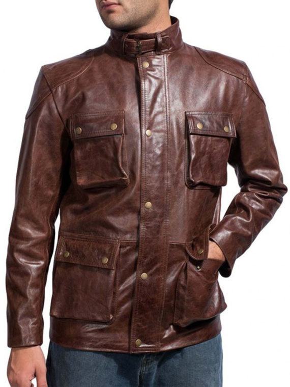 Mark Wahlberg Four Leather Jacket