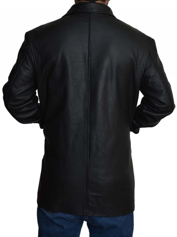 Max Payne Mark Wahlberg Black Leather Jacket