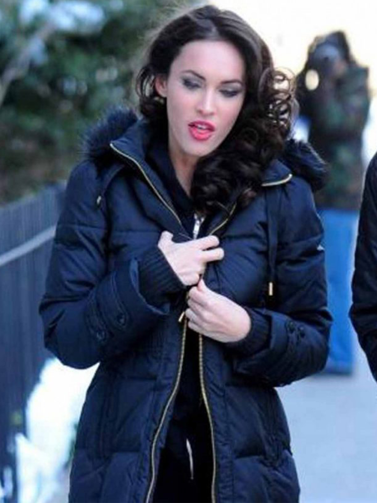 Megan Fox Black Smart Coat