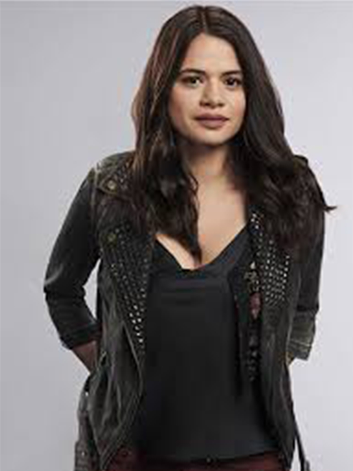 Melonie Diaz Charmed Series Black Leather Jacket