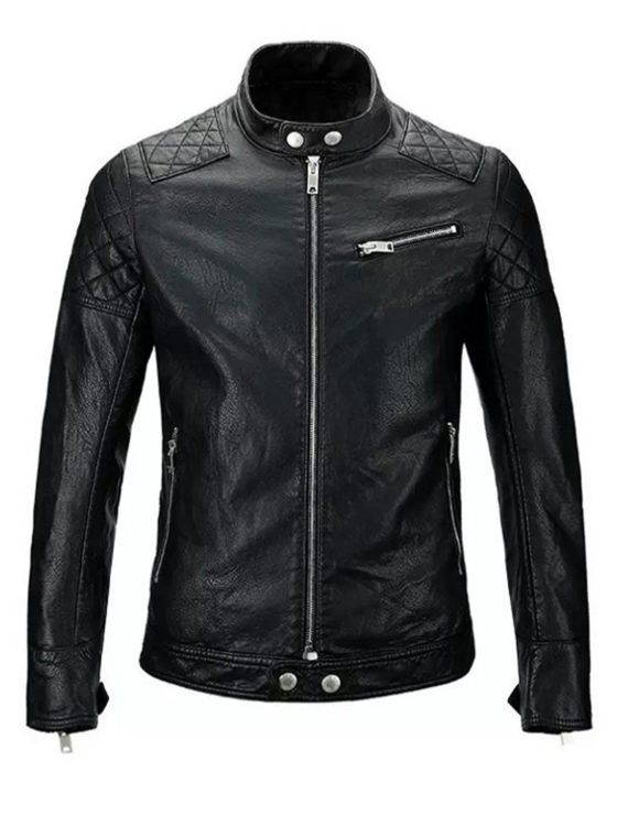 Men Skull Motorcycle Jacket