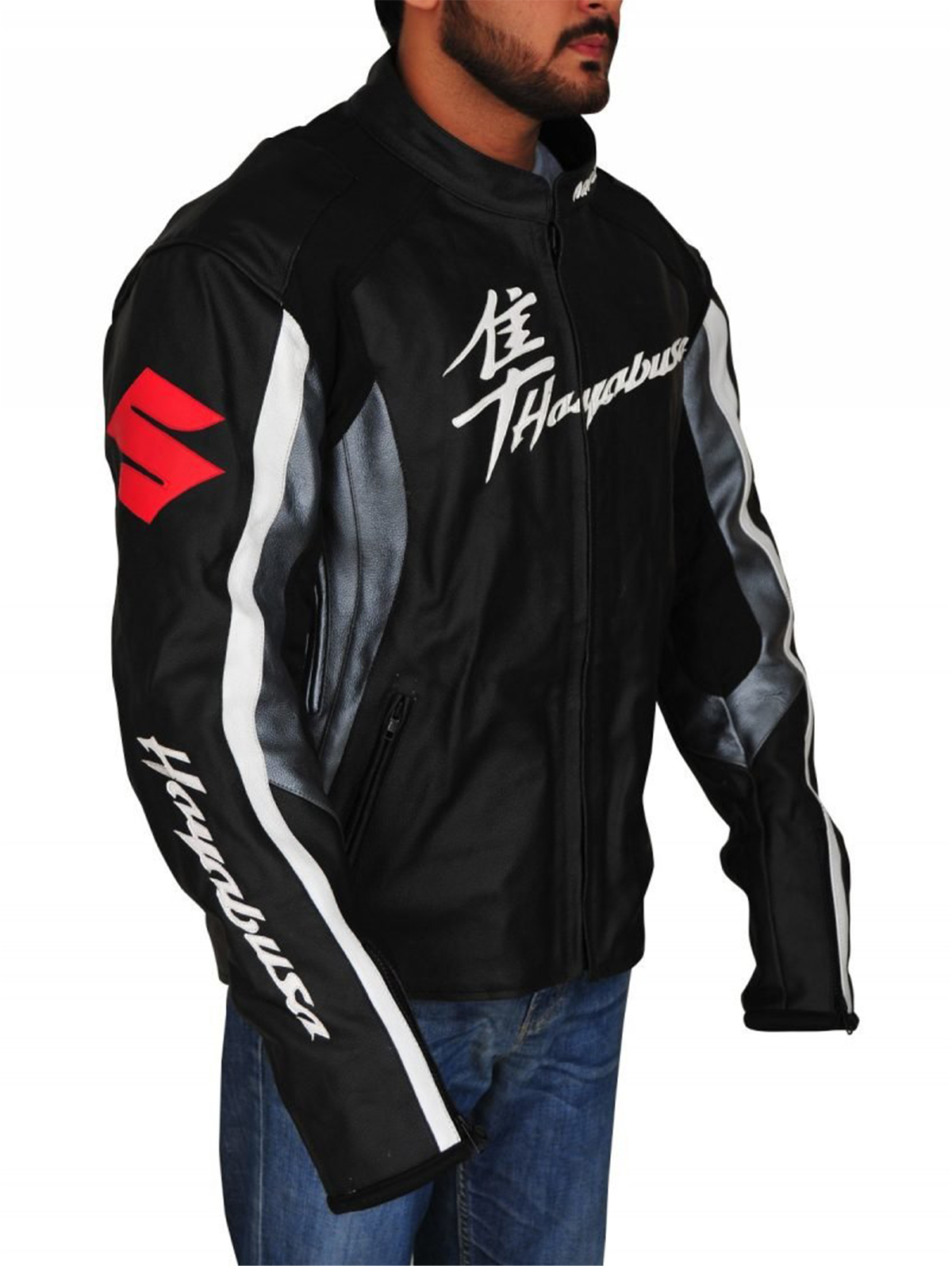 Men Suzuki Hayabusa Motorbike Jacket