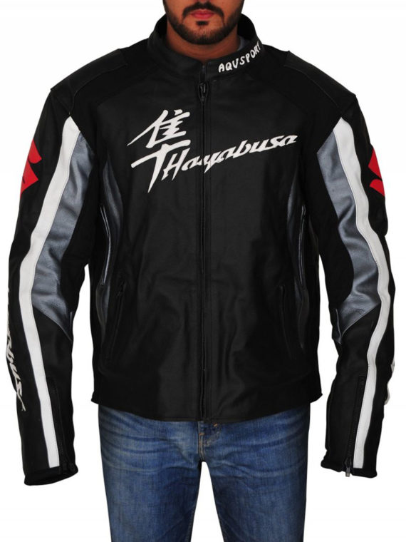 Men Suzuki Hayabusa Motorbike Riding Jacket