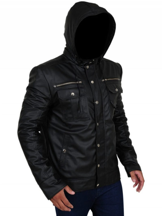 Mens Black Leather Jacket