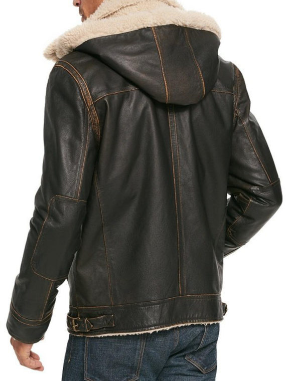 Mens Bomber Flying Aviator Waxed Jacket