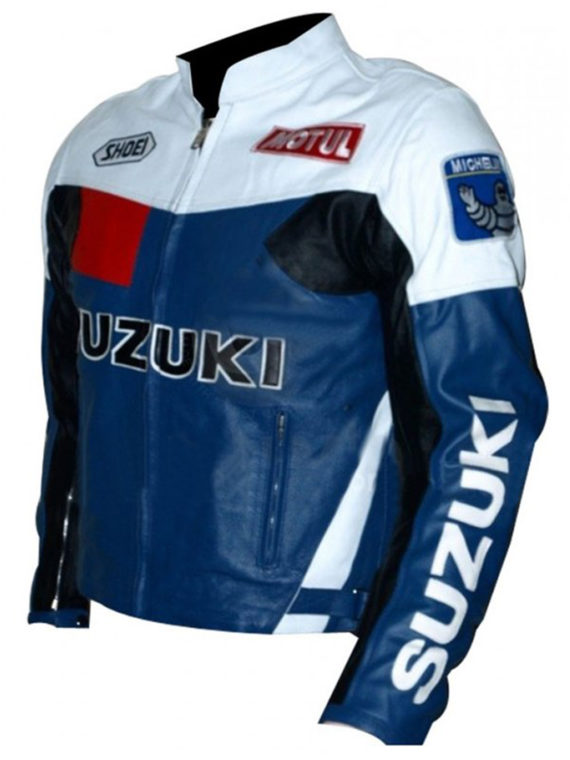 Men’s Suzuki Blue And Motorcycle Jacket