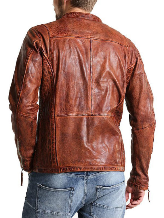 Men’s Vintage Style Biker Jacket