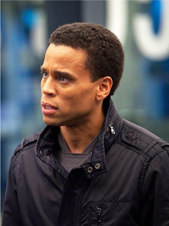 Michael Ealy Almost Human Blue Cotton Jacket - Image 2