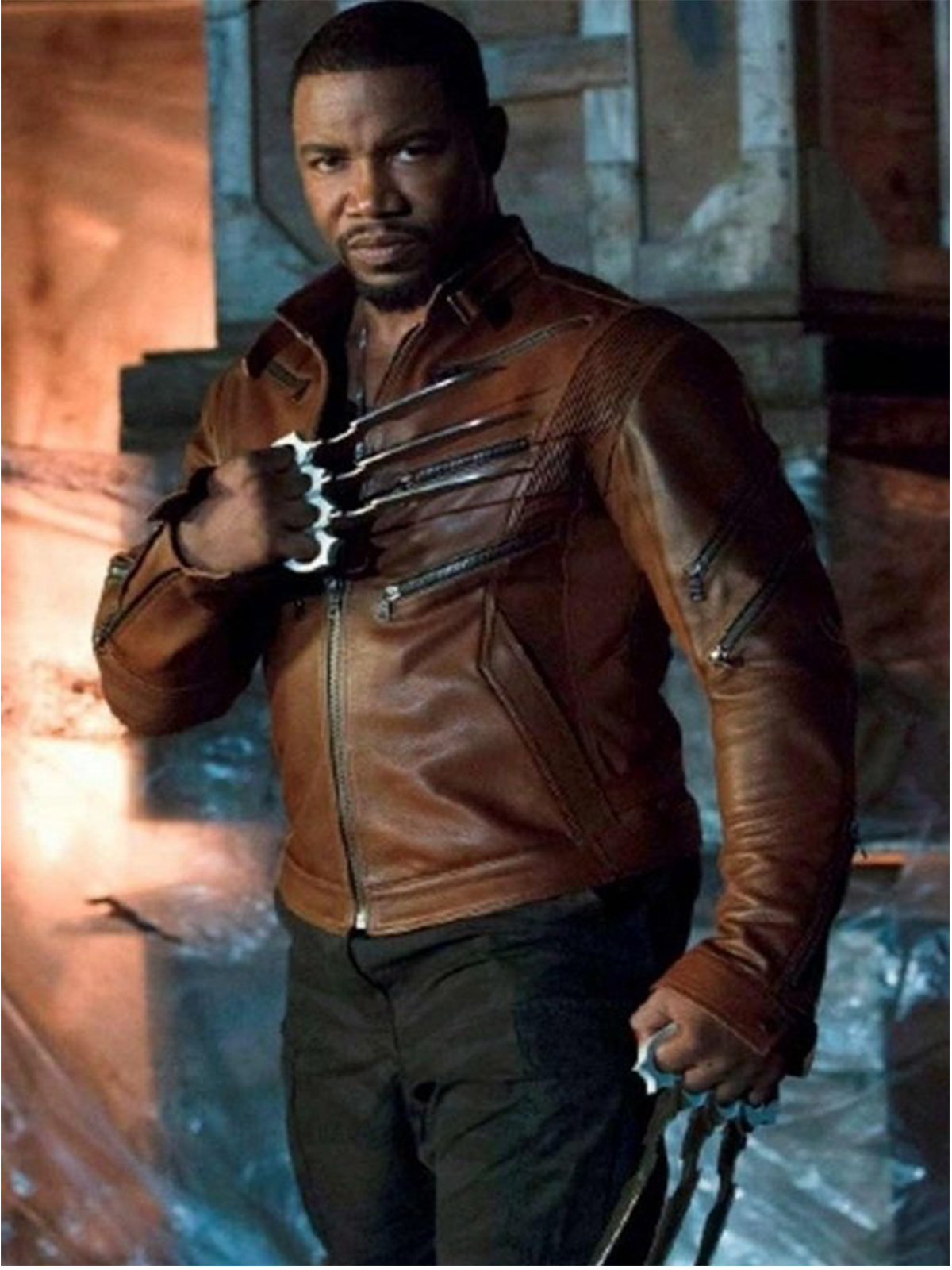 Michael Jai White Arrow Leather Jacket