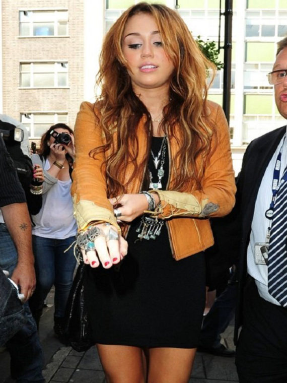 Miley Cyrus BBC Beauty Brown Jacket