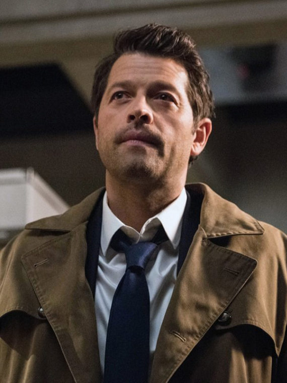 Misha Collins Supernatural Trench Long Coat