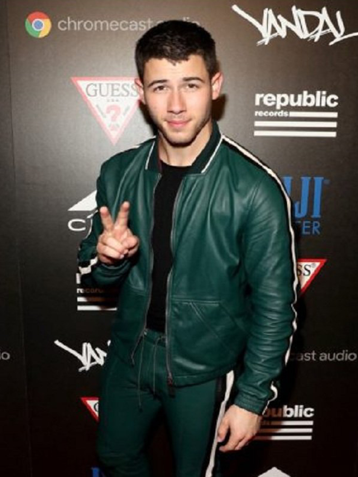 Mtv Nick Jonas Green Jacket