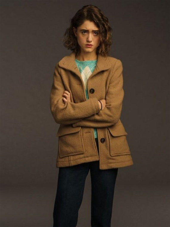 Natalia Dyer Stranger Things Wool Jacket