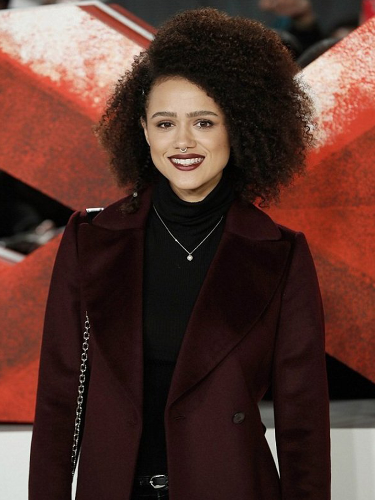 Nathalie Emmanuel xXx 3 Movie Premiere Coat