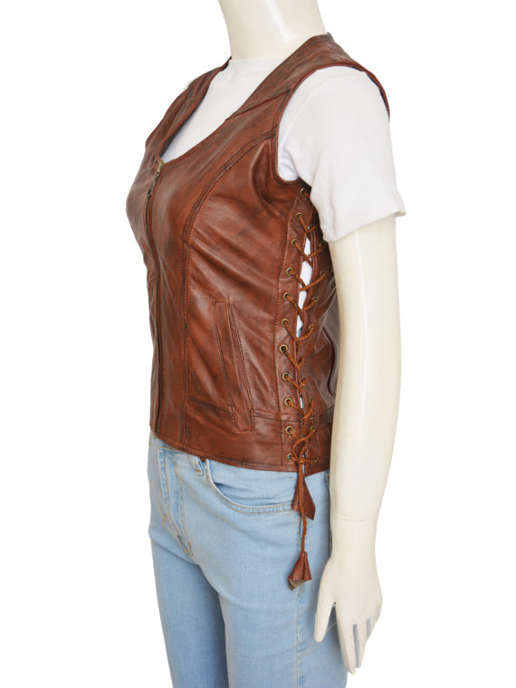 The Walking Dead Danai Michonne Leather Vest