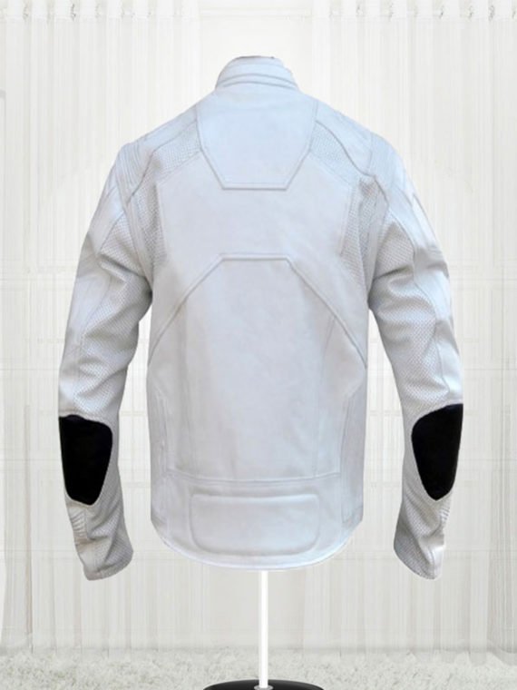 (Tom Cruise) Oblivion Leather White Jacket