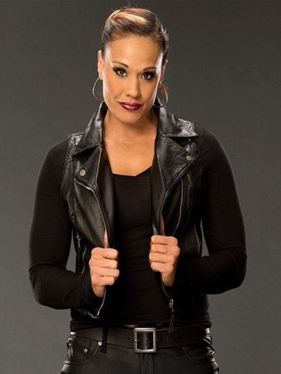 WWE Tamina Snuka Leather Vest