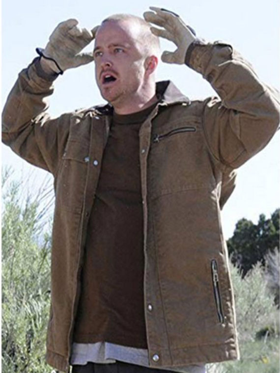 Aaron Paul Breaking Bad Brown Jacket