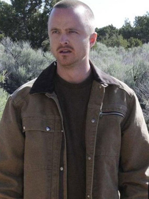 Aaron Paul Breaking Bad Brown Cotton Jacket - Image 3