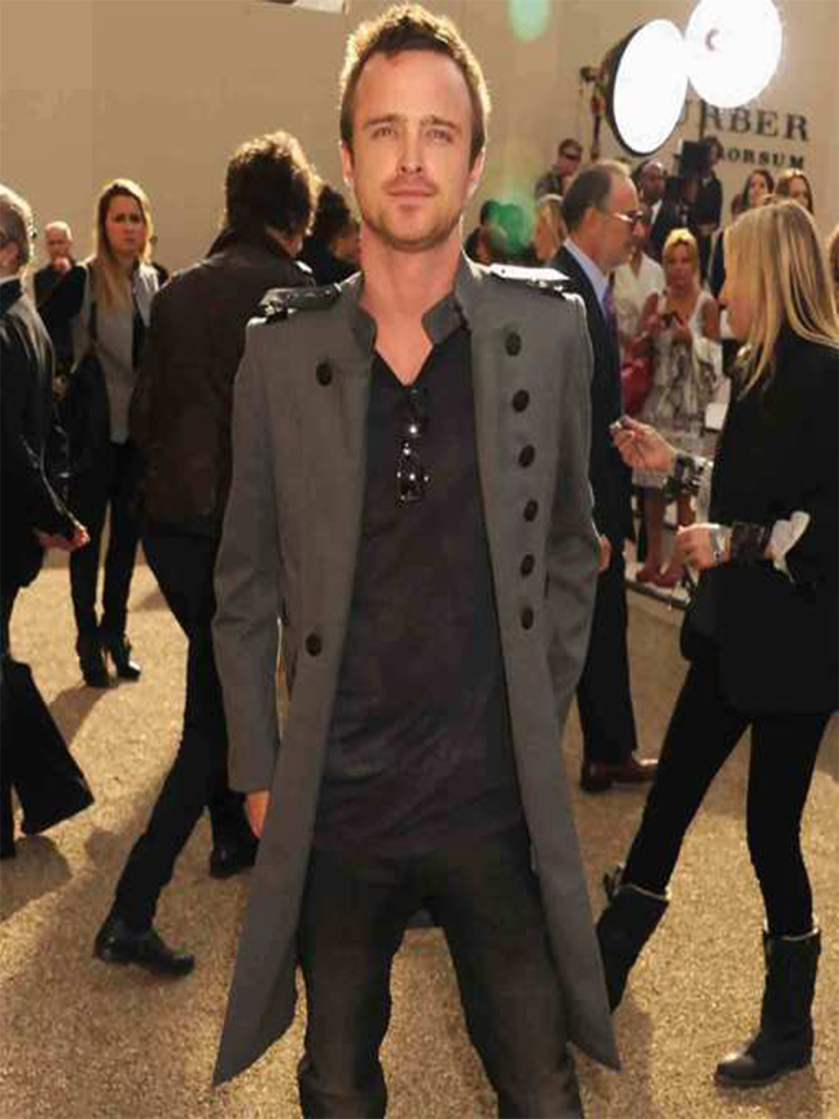 Aaron Paul London Fashion Coat