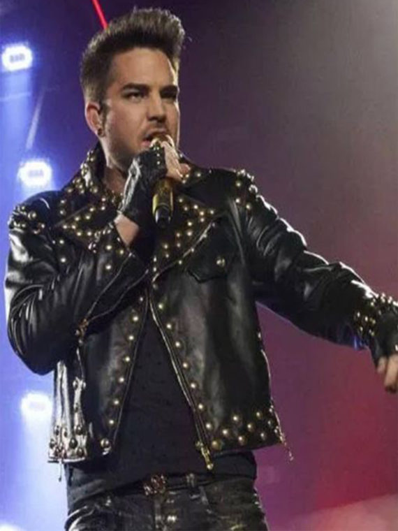 Adam Lambert Black Studded Jacket