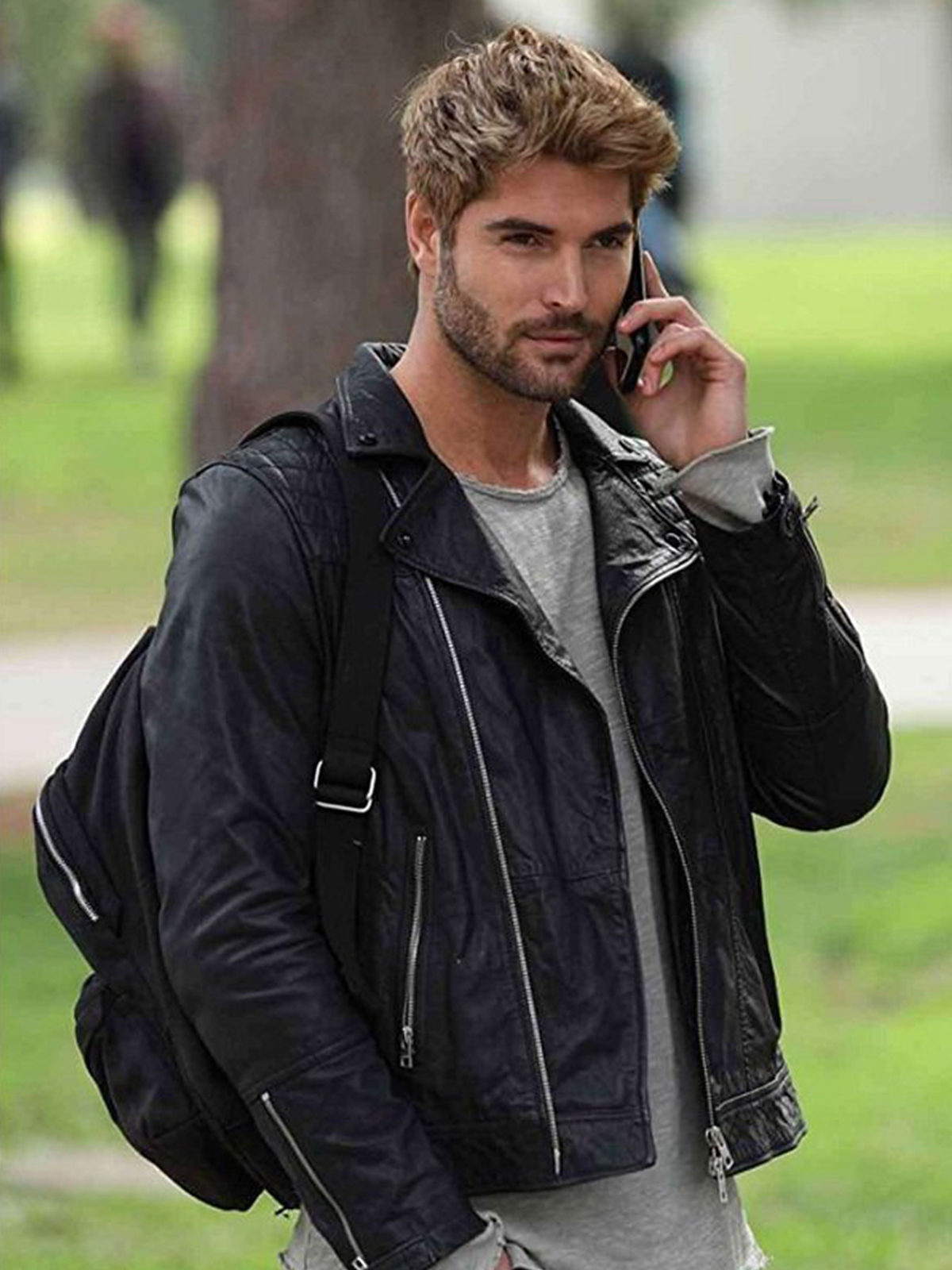 Nick Bateman The Matchmaker’s Playbook Black Leather Jacket