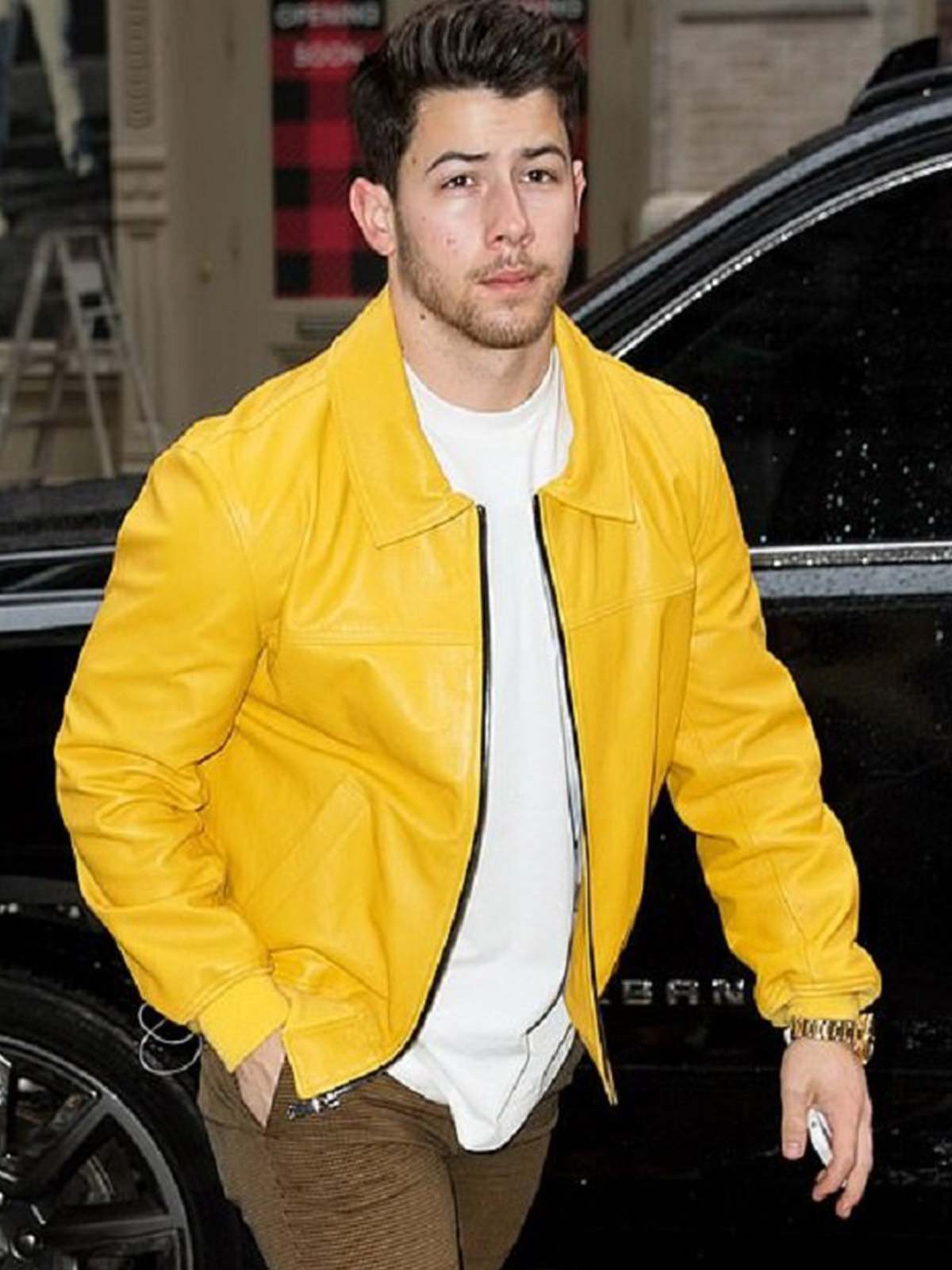 Nick Jonas Leather Jacket