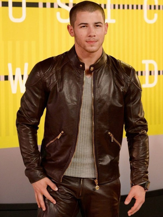 Nick Jonas Leather Jacket