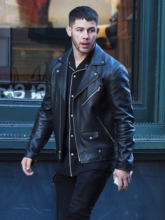 Nick Jonas Motorcycle Black Jacket