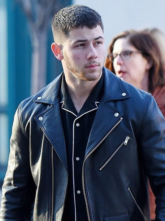 Nick Jonas Motorcycle Leather Jacket