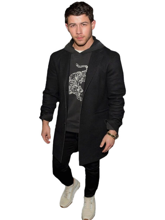 Nick Jonas Wool Coat