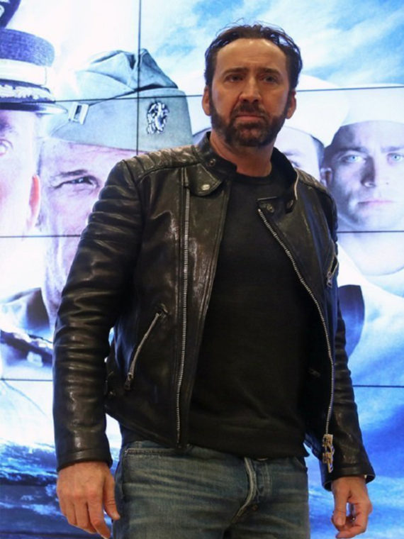 Nicolas Cage Brando Biker Leather Jacket