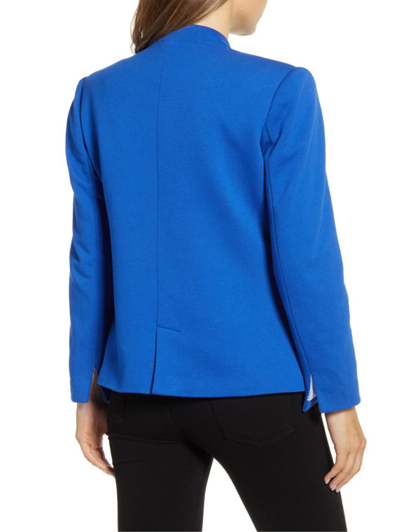 Notch Collar Cotton Blazer