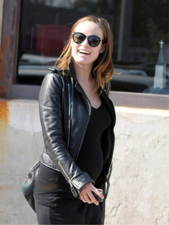 Olivia Wilde Vinyl Devon Finestra Jacket