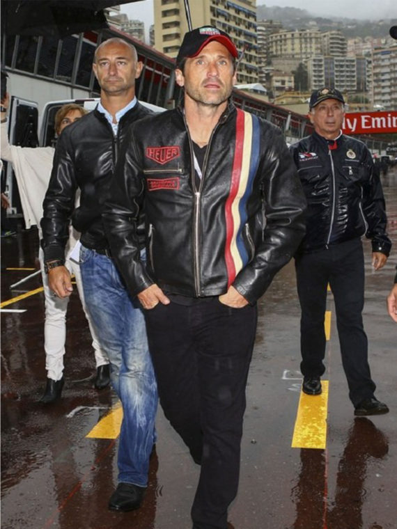 Patrick Dempsey Formula 1 Grand Prix Leather Jacket - Image 4