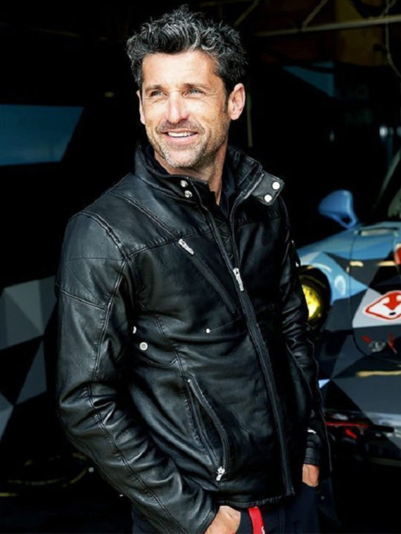 Patrick Dempsey Moto Racing Leather Jacket