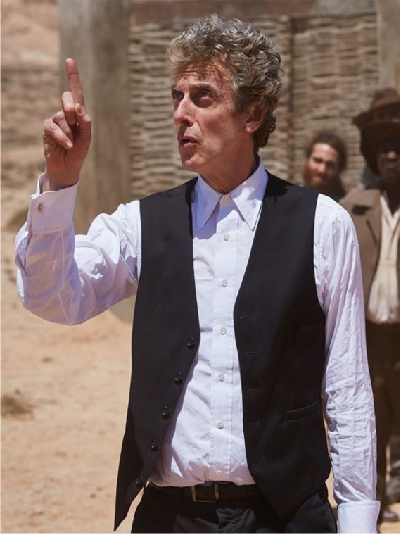 Peter Capaldi Doctor Black Vest