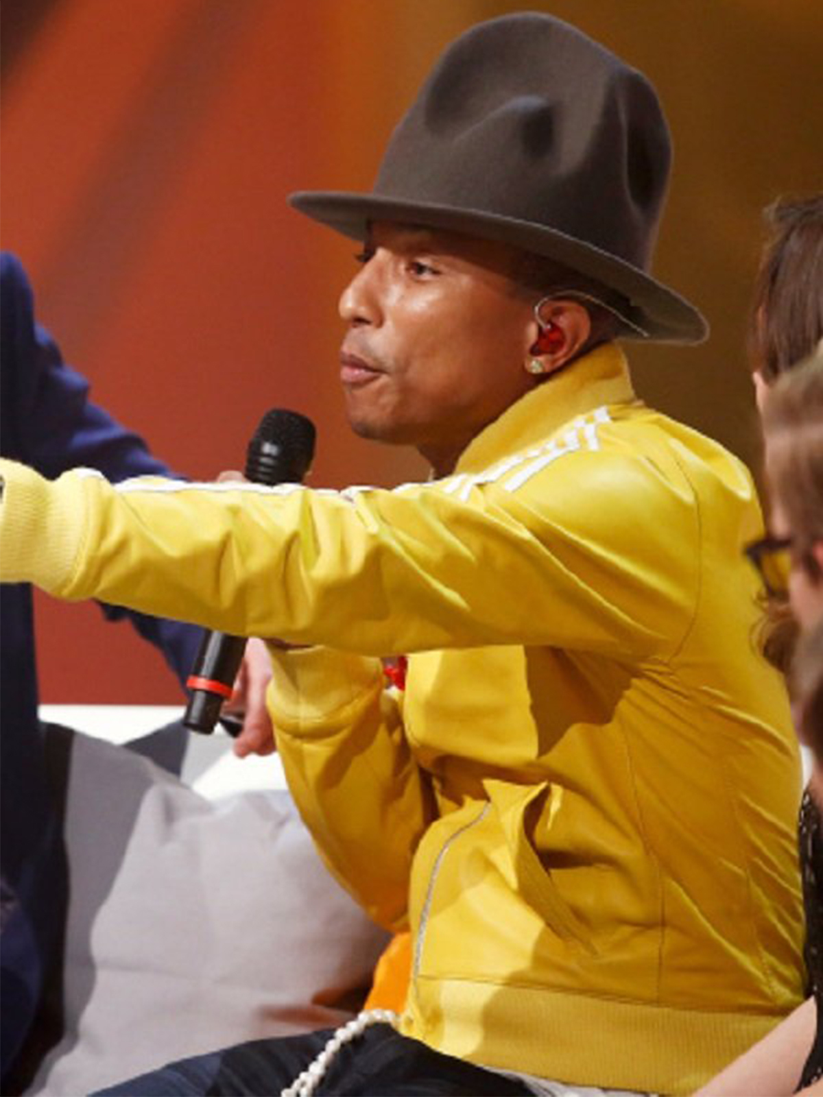 Pharrell Williams Yellow Stripe Jacket