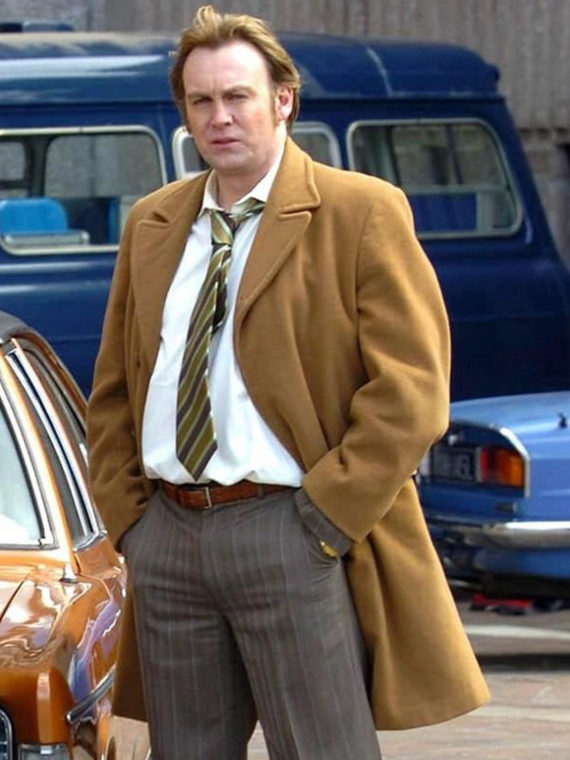 Philip Glenister Life On Mars Wool Trench Coat